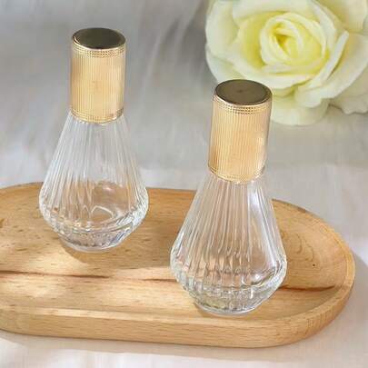 1pc 30ml Refillable Cosmetic Spray Bottle, Glass Empty Perfume Sample Bottle, Replacement Container For Storing Perfume, Essential Oils, Liquid Cosmetics