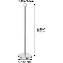 Toilet Paper Holder Stand - Free-Standing Tissue Paper Storage With Reserve Function, Black Toilet Paper Roll Holder For Bathroom, Stainless Steel. - Bạc - Xem 8