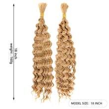 Deep Twist Crochet Braids Water Wave Latin Curl Long Hair Extensions Synthetic African Wig For Women - Natural Texture, Easy To Install - Multicolor - View 15