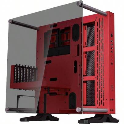 Core P3 Red Edition Tempered Glass Mid Tower Open Frame Case