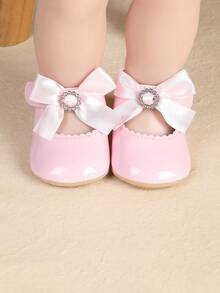 New Spring/Autumn Infant Girl Anti-Slip Soft Sole Princess Shoes, 0-1 Years Old Toddler Shoes - Pink - View 5