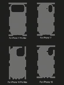 Yezodawee 5pcs Full Coverage Matte Screen Protector, Compatible With 17 Pro Max/17 Air/17 Pro, Includes Side And Back Protection Film, With Installation Tools