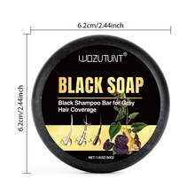 Black Hair Soap, Black Sesame Shampoo Bar, Containing Natural He Shou Wu Ingredients, Effectively Covers Gray Hair, Black Shampoo Bar, Containing Black Sesame, Reverses Gray Hair, Suitable For Hair And Beard, Black Hair Shampoo Bar, Restores Natural Hair Color, Repairs Damaged Hair, Nourishes And Moisturizes, Deep Cleanses And Cares For The Scalp, Natural Black Hair Shampoo Bar For Daily Use By Men And Women - Black - View 12