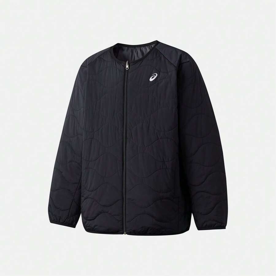 Asics Unisex Reversible Padded Coat, Thin Padded Coat 2033C013-001 - Black - View 1