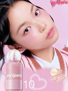 Peripera K-Beauty SYRUPY TOK CHEEK 液體腮紅，奶油腮紅質地，打造自然發光妝感，質地滑順，自然妝容 - #10 Pale Lavender - 查看 6