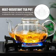 EstiloSHERCHPRY Estufa de Tetera Vidrio de 250ml, Embalaje Reforzado, Tetera de Flores de Vidrio Con Infusor Extraíble Teterass de Vidrioss de Estufa Teterass Pequeña de Vidrioss TransparenteVersión mejorada - 1 - Ver 10