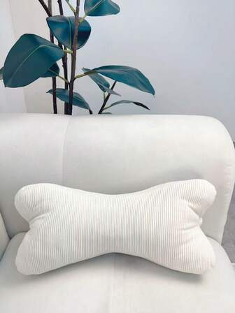 1个骨头形状阅读枕，孕妇腰部支撑枕，办公室午睡枕