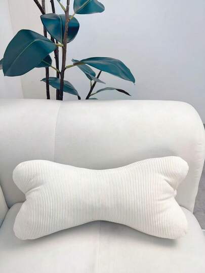 1个骨头形状阅读枕，孕妇腰部支撑枕，办公室午睡枕