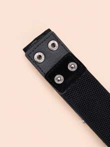 1 pieza Cinturón elástico bohemio brillante con decoración de cristal de strass, adecuado para todas las estaciones