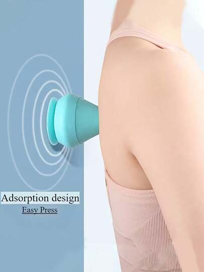 壁挂式TPE筋膜锥，用于深层组织按摩 - 蓝色，质地光滑，是健身房、运动和健身训练的理想之选