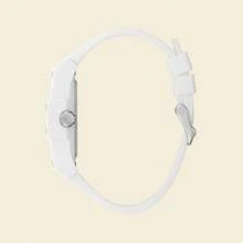 Guess Đồng hồ nam đa chức năng Phoenix GW0203G2, dây đeo silicon trắng, mặt số hình thùng, đồng hồ đeo tay thường ngày, phù hợp với phong cách đường phố và thể thao, món quà thời trang dành cho nam giới, quà Giáng sinh lý tưởng cho bạn trai. - trắng - Xem 9