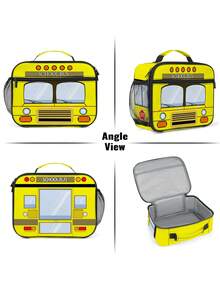 Wiederverwendbare isolierte Lunch-Tasche für Kinder, Lunch-Tragetasche, Thermische Lunch-Box, auslaufsichere Kühltasche, unisex - Einheitsgröße - Übersicht 4