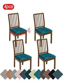 1 buah/4 buah/1 set Sarung Kursi, Desain Modern Gaya Minimalis Klasik, Tahan Noda, Tahan Debu, Tahan Goresan Kucing, Cocok Untuk Ruang Tamu, Kamar Tidur, Ruang Makan, Dekorasi Kursi Belajar, Dekorasi Ruangan - MultiWarna - View 24
