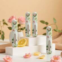 1个5毫升香水喷雾瓶，镶钻装饰/带钥匙扣，方便携带的香水喷雾器，可重复灌装的储物瓶，底部灌装，自动按压，可重复使用的喷雾瓶，便携式化妆品容器，适用于家居用品、旅行、生日礼物、新年礼物、女性时尚配饰！