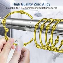 Shower Curtain Rings - 黑色 - 查看 5