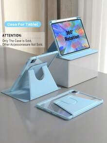 Rotating Protective Case Compatible With Ipad 5th/6th/7th/8th/9th/10th/11th Gen, IPad Mini 6th/7th Gen, IPad Air 1st/2nd/3rd/4th/5th Gen, 11-Inch (M2)/11-Inch (M3)/13-Inch (M2)/13-Inch (M3), IPad Pro 12.9-Inch (3rd/4th/5th/6th Gen), MatePad Series - Baby Blue - View 1