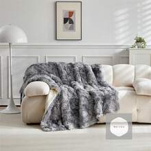 Double-Sided, Plush Double Duvet Cover, Extra Soft For Winter, Available In Various Colors - Baby Blue - View 4