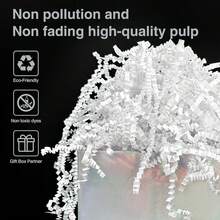 2LB Crinkle Cut Paper, Shred Packing Grass Cushion Paper Streamer For All Occasions, Gift Baskets - Perfect For Christmas Wedding Birthday Bridesmaid Engagement Craft Gift Boxes Bags Basket Filler Decoration Shredded Paper Filler, Christmas Gifts, Christmas Stuffers & More (White/Pink/Black) - 黑色 - 查看 2