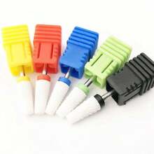 1 đầu mài móng bằng gốm, giúp loại bỏ sơn gel nhanh chóng, đầu mài móng tốc độ cao không nóng, dụng cụ mài móng hình nón phẳng. - Nhiều màu - Xem 2