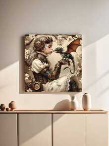 Steampunk Fantasy 5D Diamond Painting Kit With Round Diamonds, Acrylic DIY Embroidery Cross Stitch Arts Craft For Wall Decor, 30x30cm (11.8x11.8 Inch) Diamond Art Set - Home Decor Gift Without Frame