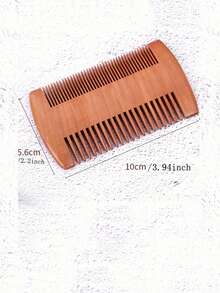 Custom Personalized Beard Brush And Comb, Personalized Men's Beech Wood Beard Brush And Comb,Wooden Hair Brush Laser Engraved,Double Sided Beard Comb,Lightweight Beard Grooming Tool,For Men's Gift, Father's Day,Home, Custom, Personalized, Unique - Multicolor - View 6