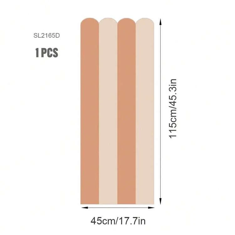 Mehrfarbige vertikale gestreifte gewölbte Tapete, geeignet für Kinderzimmer, Wohnzimmer und andere Heimdekoration, wasserfest selbstklebend, kann direkt aufgeklebt werden - Verschiedenfarbig - Übersicht 14