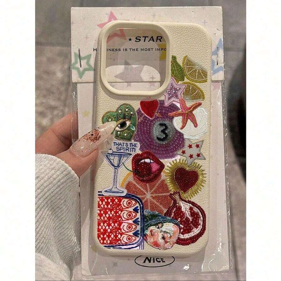 1pc Fashionable Premium Minimalist,1pc TPU Material Minimalist Fashion Ocean Lips Element Pattern Phone Case Compatible With IPhone 17/17 Pro Max/Air/17 Pro/16e/16 Pro Max/16/15/12 Pro Max/13/13 Pro Max/14/15/17/16 Pro/11 Pro Max/12, Personalized Stylish Protective Soft Shell, Unisex Design Protective Case Compatible With Samsung S24/A54/S23,[Local Warehouse Fast Shipping] Series Waterproof Shockproof Scratch Resistant - 款式1(1pc) - 查看 1