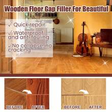 JAYSUING 100g Wooden Floor Beauty Seam Agent Wood Gap Filling Pothole Glue Waterproof & Mildew-Proof Wood Furniture Damage Quick Repair Stitch Wax Paste - 棕色 - 查看 3