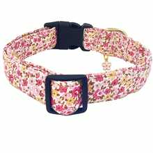 Cute Floral Dog Collars With A Little Flower Charm For Female Male Cats Puppies Small Medium Large Dogs - Watermelon Pink - View 4