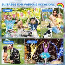 Portable Automatic Bubble Machine With 2 Speeds - Black - View 5