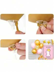 1 Set 70cm 7-Piece Balloon Tabletop Stand, Adhesive, Suitable For Wedding, Dining Table, Graduation, Scene Decoration, Party, Birthday (Balloons Not Included)