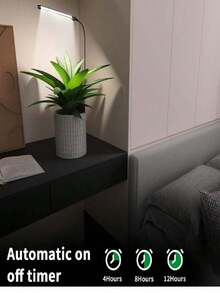 Yogle Grow Light 1/2-pack, 6000K Full Spectrum Gooseneck Growing Lamp För Inomhus Krukväxter Bonsai/Växter/Krukväxter, Dimbar & Automatisk Timer 4 8 12H - Multifärgad - Visa 2