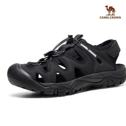 CAMEL CROWN 防水徒步凉鞋，闭趾涉水凉鞋，适合夏季户外活动和海滩穿着