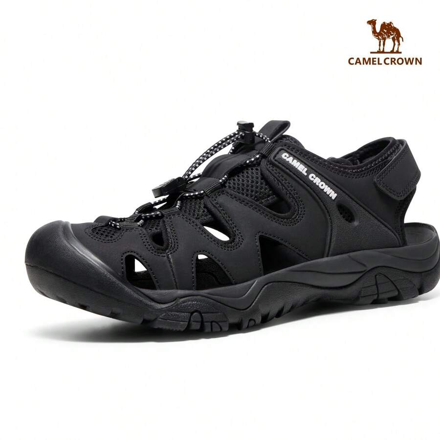 CAMEL CROWN Waterproof Hiking Sandals, Closed-Toe Water Sandals Suitable For Outdoor, Beach Wear In Summer - Black - View 1