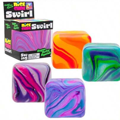 1pc New Nee Doh Marble Ice Cube Malt Sugar Stress Relief Toy Cube - Squeeze Toy - Perfect Gift - Holiday Gift - Christmas Gift