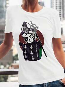 Camisa de banda fantasma verano - Blanco - Ver 1
