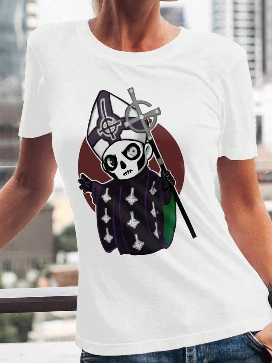 Camisa de banda fantasma verano - Blanco - Ver 1