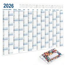 Lịch treo tường khổ lớn năm 2026, lịch kế hoạch hàng năm, danh sách việc cần làm, lịch hàng ngày, sổ tay tổ chức công việc, lịch 365 ngày. - Nhiều màu - Xem 22