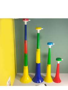 4pcs Telescopic 4-Section Large Megaphone Cheering Props (Random Color)