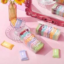 Compressed Disposable Washcloths Travel Portable Facial Cleansing Towel Thickened Wet And Dry Dual-Use Travel Essentials Travel Accessories Compact And Portable Honeymoon Use Compressed Disposable Washcloths Travel Portable Facial Cleansing Towel Travel Holiday Essentials,Disposable Compressed Face Towel, Expanding To About 24cm*30cm When Exposed To Water.