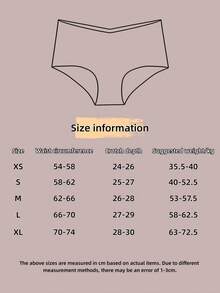 Aofeiqike 6pcs High Quality European & American Style Plus Size Women's High Waist Sexy Seamless Briefs, Breathable Ice Silk Soft Comfortable Hipster Panties - Multicolor - View 10