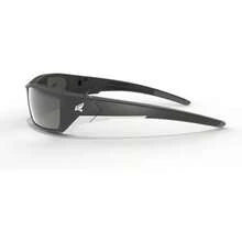 Edge SR117 Reclus - Gafas de  envolvente, antiarañazos, antideslizantes, UV 400, grado militar, compatible con ANSI/ISEA y MCEPS, 5 pulgadas de ancho, marco negro/lente de espejo plateado(Polarizado G-15 Silver Mirror) - Multicolor - Ver 5