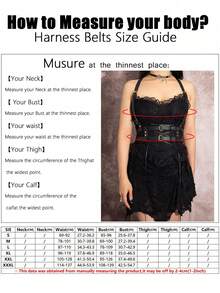 1件装女士哥特风加大码金色PU皮革性感束腰带，适合万圣节派对、庆典或日常穿着 - 金色 - 查看 6