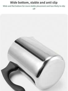 1 pieza de olla de acero inoxidable para derretir velas con diseño de pico antidegoteo. Disponible en capacidades de 600 ml/900 ml para hacer velas, equipada con un mango resistente al calor. Adecuada para derretir cera y manualidades de velas DIY.