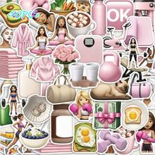 50张女孩爱好贴纸 DIY装饰行李箱吉他笔记本创意趣味卡通贴纸 - 彩色 - 查看 1