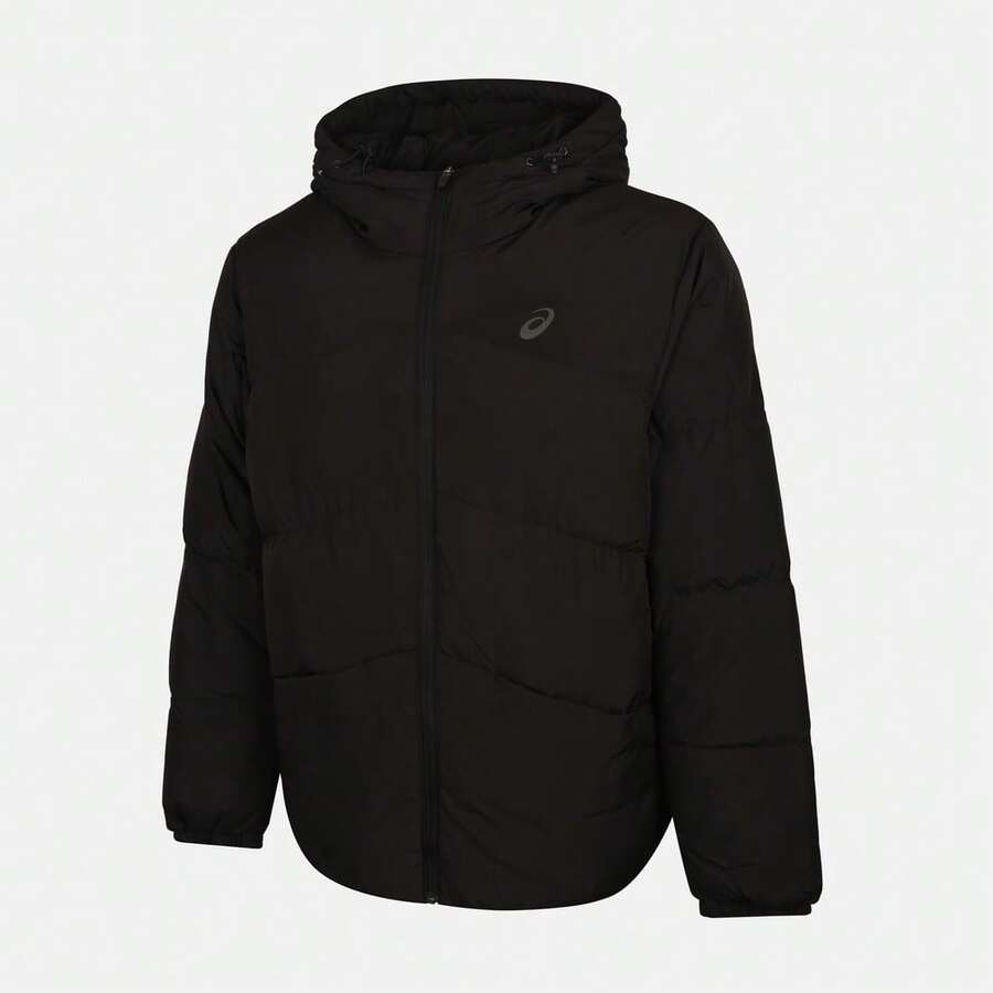Asics 男士运动羽绒服 - 短款 2031F455-001 - 黑色 - 查看 1