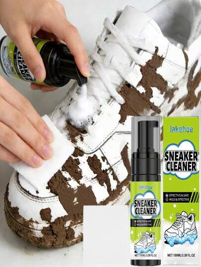jakehoe Sneaker Cleaning Kit - Foam Cleaner For Whitening Discolored & Dirty Shoes, Quickly Penetrates Dirt Without Damaging Surface, Effectively Removes Dust And Stains, Especially Suitable For Treating Yellowed Shoe Edges, Shoe, Spring Summer Picks, Brides Maid Gifts, Room, Bedroom Decor, Bedroom Decor, Beach, Travel, For Men, For Women, Vacation