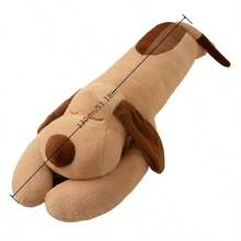 1个长毛绒狗狗造型抱枕，卧室床上用品或客厅沙发装饰枕，男女皆宜 - 彩色 - 查看 3