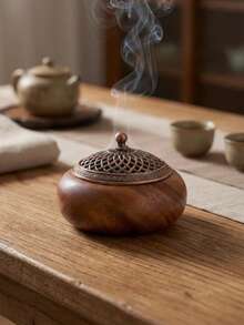 胡桃木香炉/熏香炉 - 高品质实木结构，是家居装饰的完美之选，也是馈赠亲朋好友的精美礼物。 - 彩色 - 查看 15