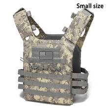 Petit gilet de chasse multifonctionnel JPC, gilet d'entraînement léger avec patch du drapeau américain, gilet de transport extensible - Multicolore - Voir 11